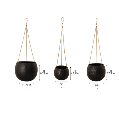 HANGING PLANTERS SET OF 3