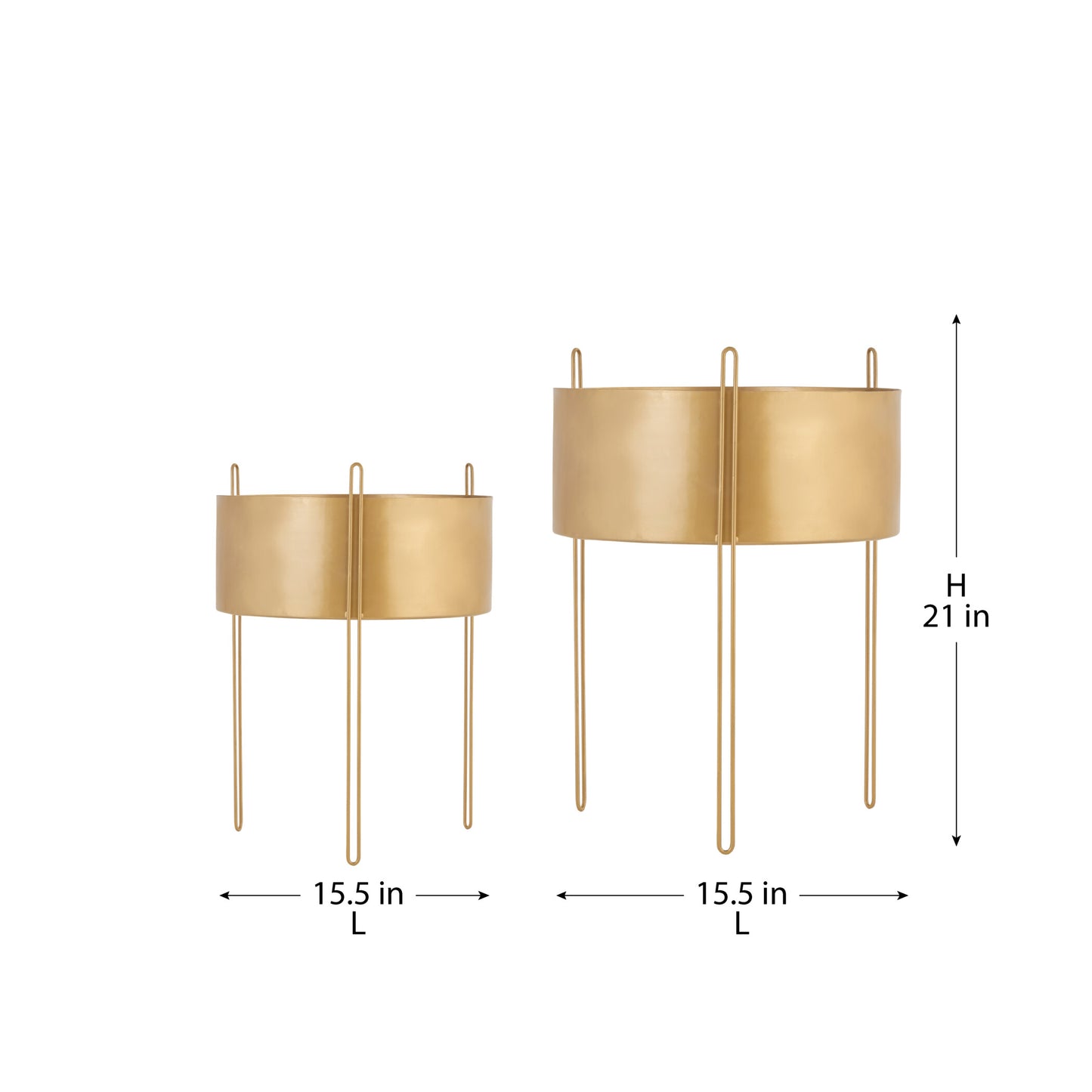 IRIS METAL FLAT SURFACE PLANTER