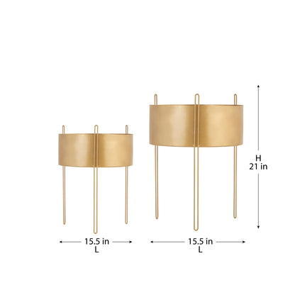 IRIS METAL FLAT SURFACE PLANTER