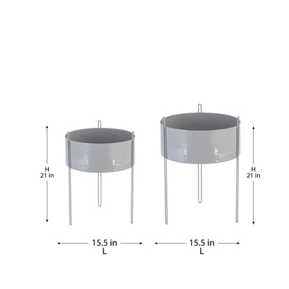 IRIS METAL FLAT SURFACE PLANTER