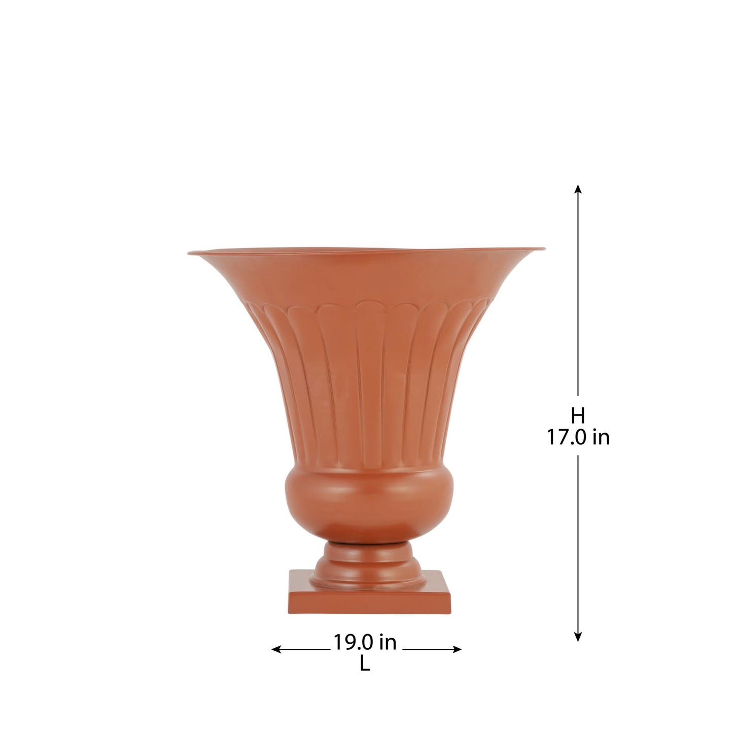 ROMAN CUP METAL PLANTER