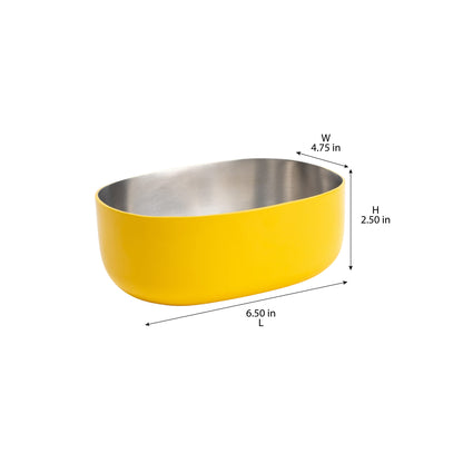 OVOID Steel Serveware Bowl - Buttercup