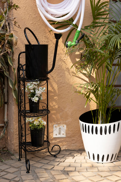 Trellis 3-Tier Corner Metal Plant Stand