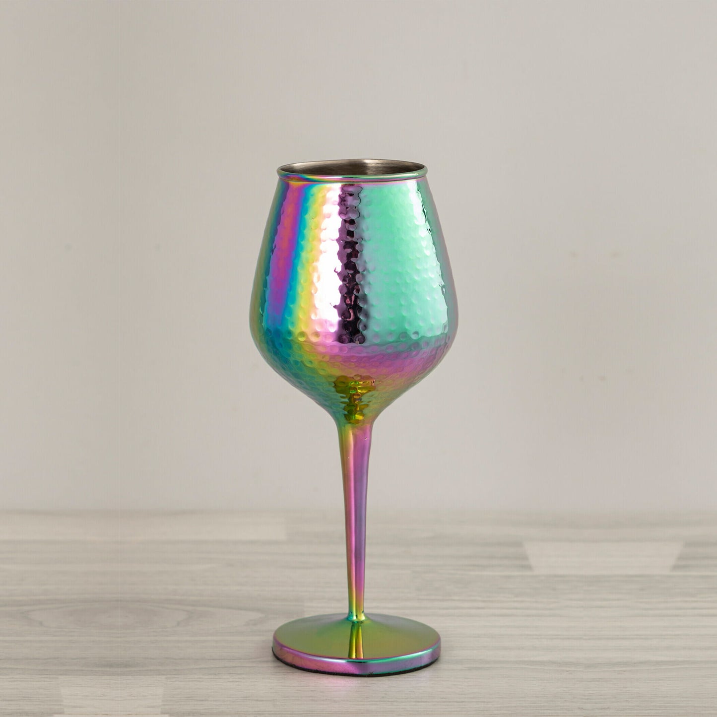 RAINBOW FINISH WINE GLASSES SET OF 2