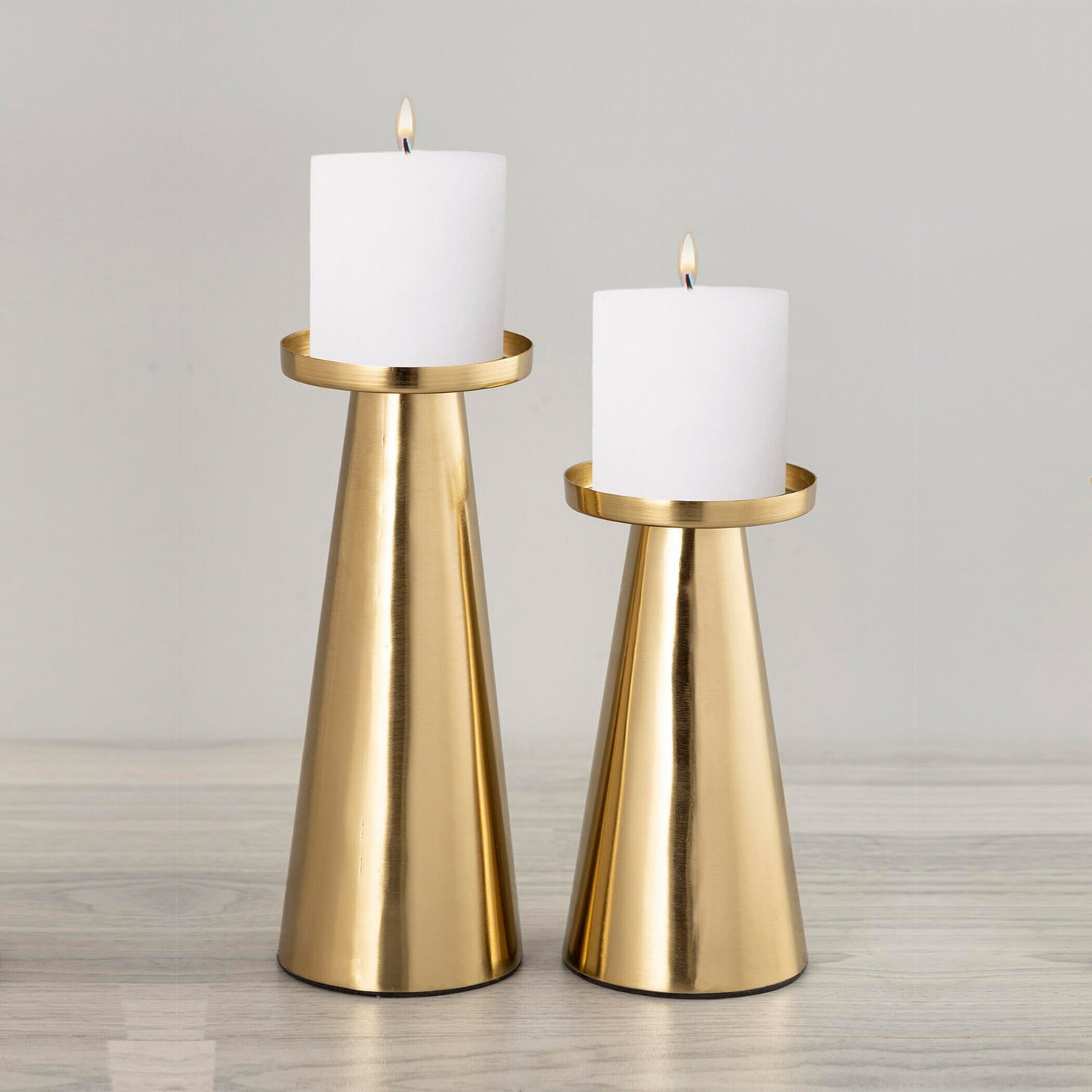 Cone Candle Holders-Set Of 2
