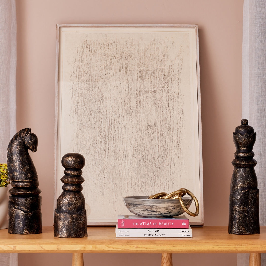 BISHOP WOODEN BLACK DECOR OBJECT