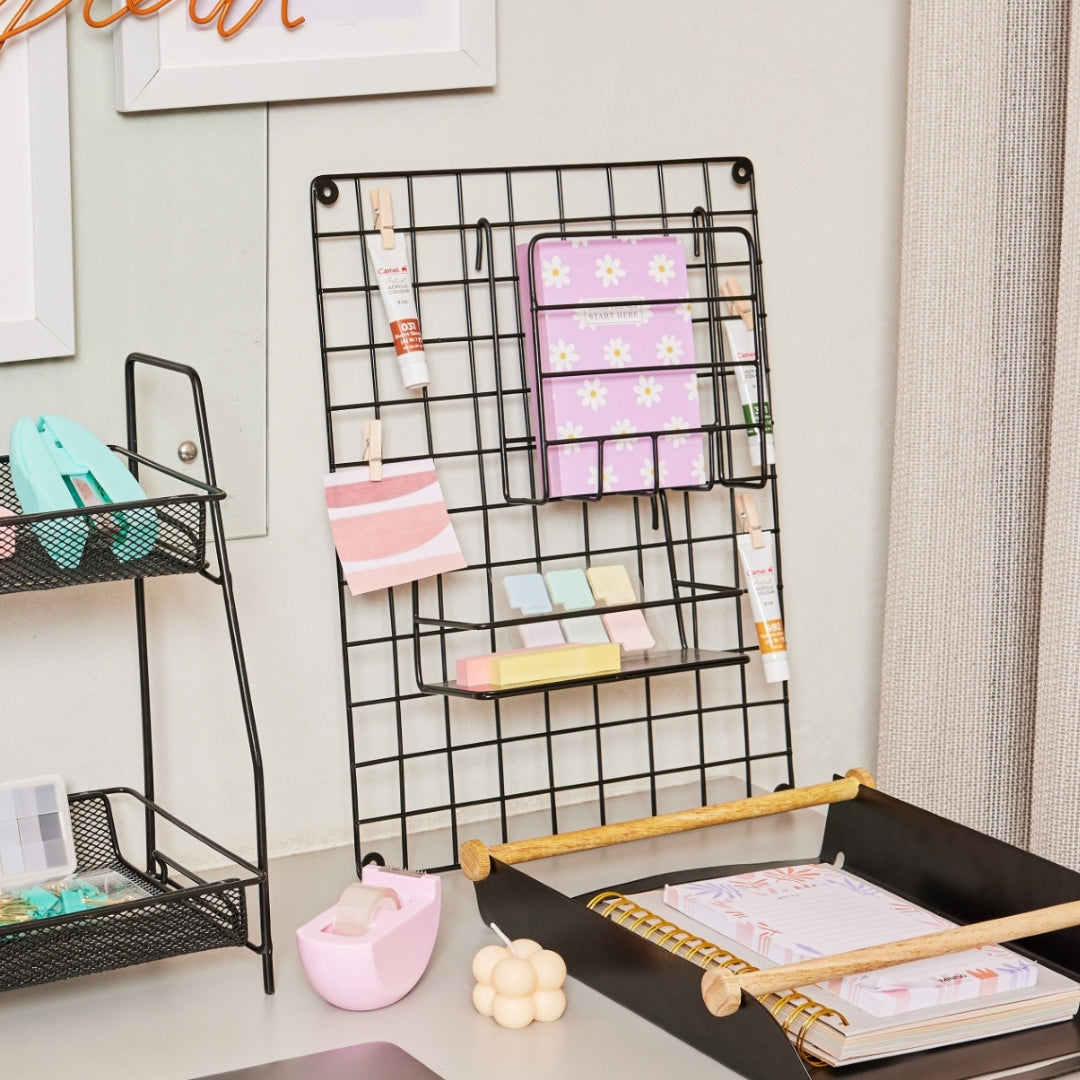 MEMORY GRID METAL WALL FRAME ORGANISER