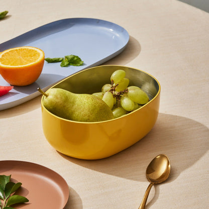 OVOID Steel Serveware Bowl - Buttercup