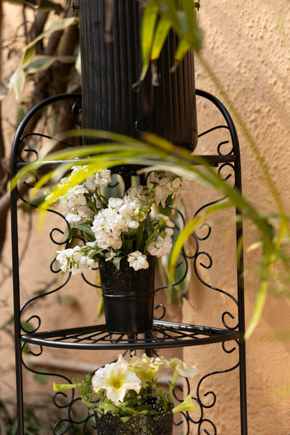 Trellis 3-Tier Corner Metal Plant Stand