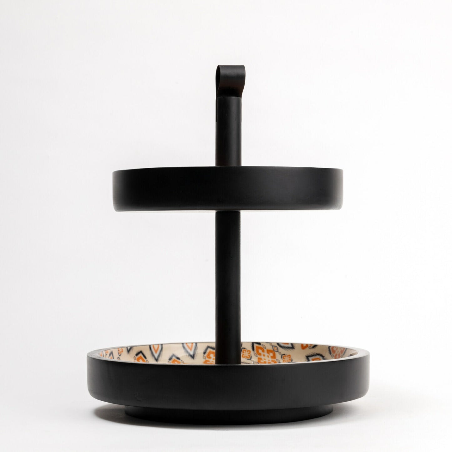 CARRA 2-tier Serving Stand - Coral Black