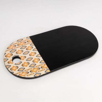 Patina Serve Platter Amber Black