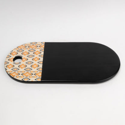 Patina Serve Platter Amber Black