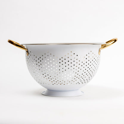 COLUM STEEL COLANDER - White