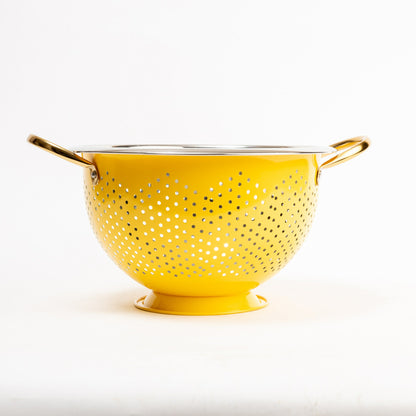 COLUM STEEL COLANDER - Yellow