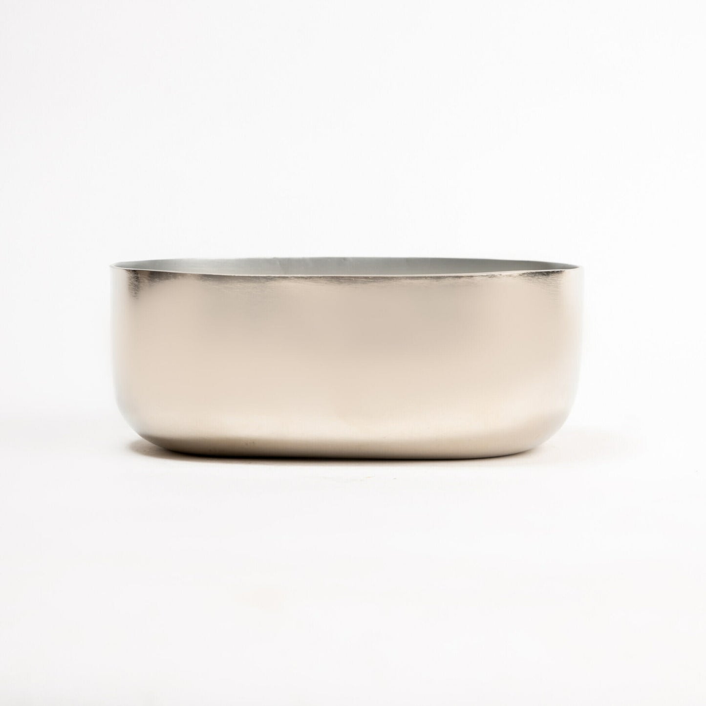 OVOID Steel Serveware Bowl - Silver