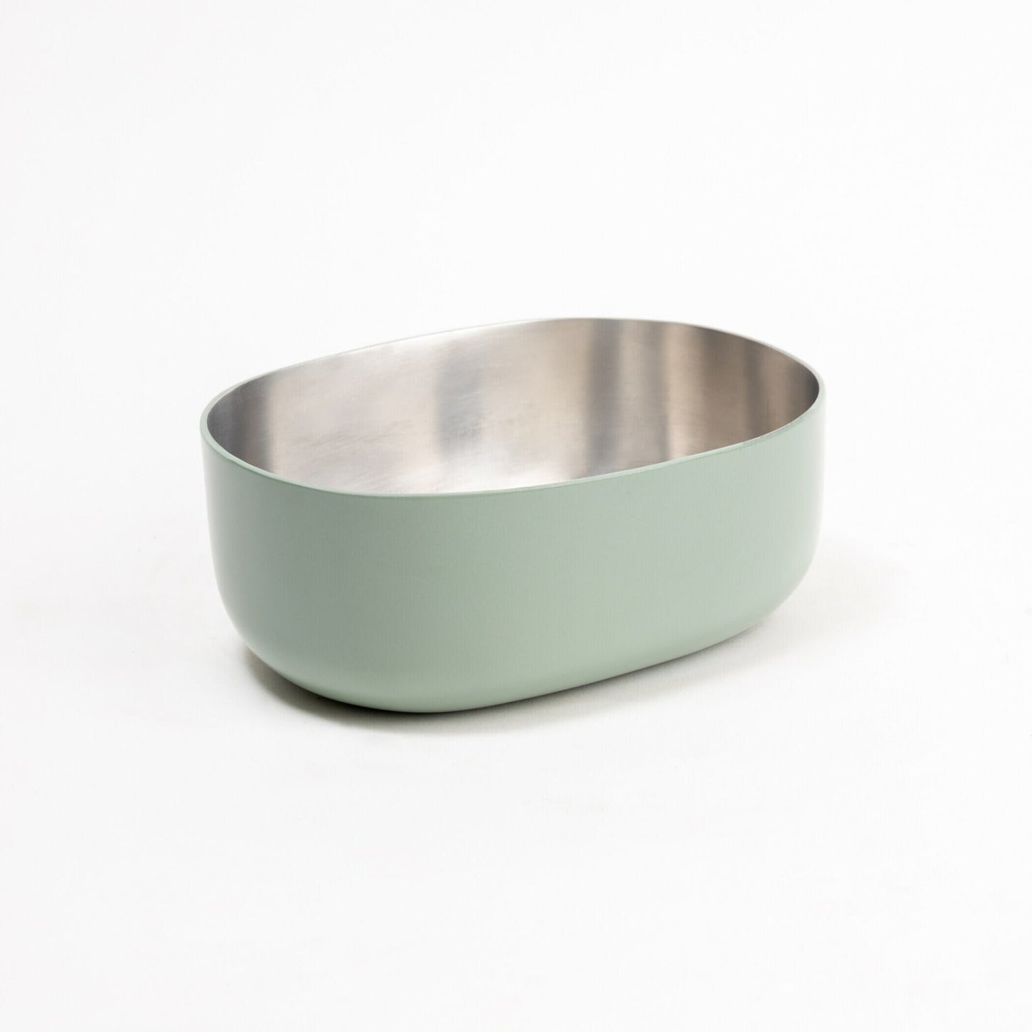 OVOID Steel Serveware Bowl - Sage
