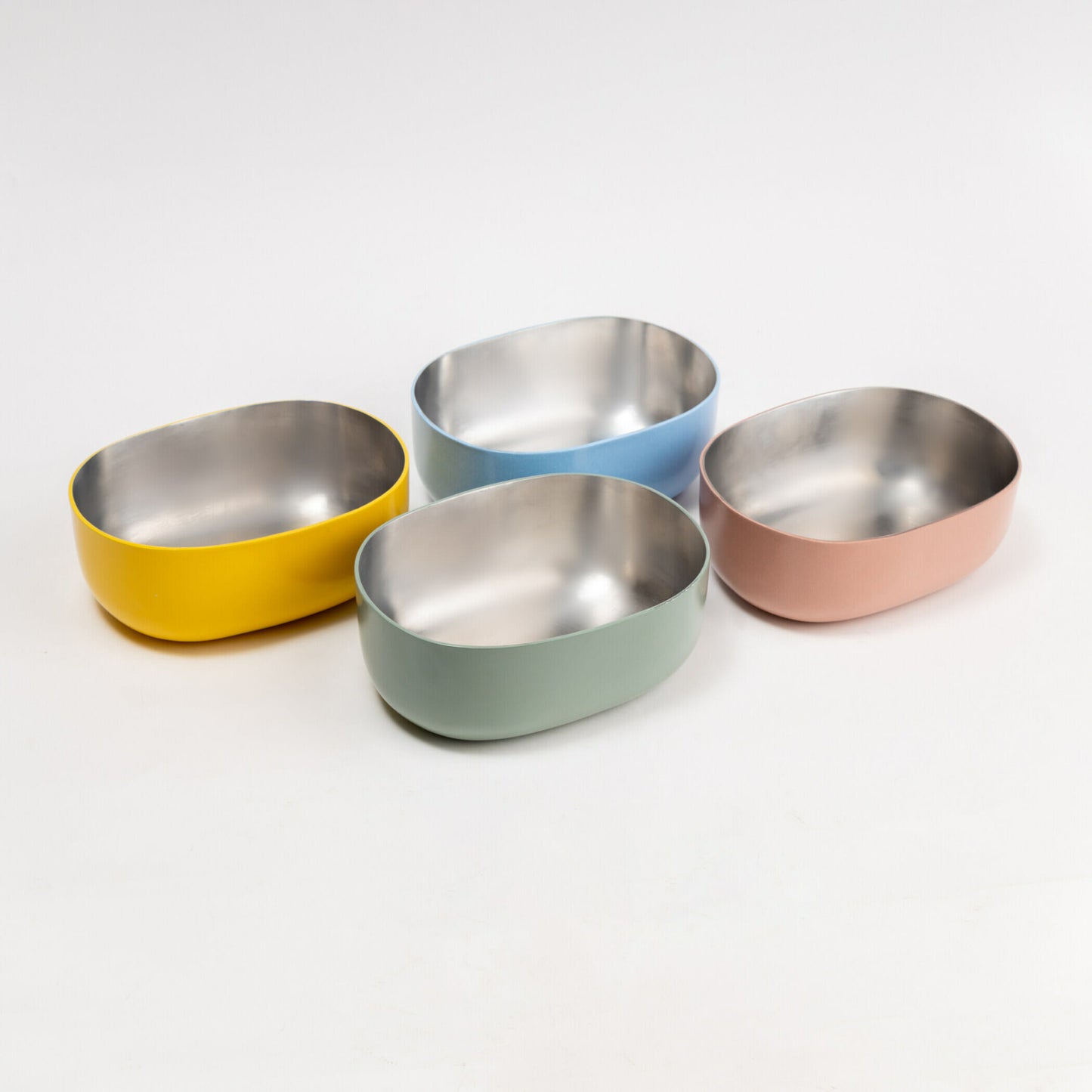 OVOID Steel Serveware Bowl - Blush