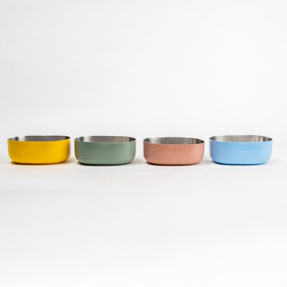 OVOID Steel Serveware Bowl - Icy Blue