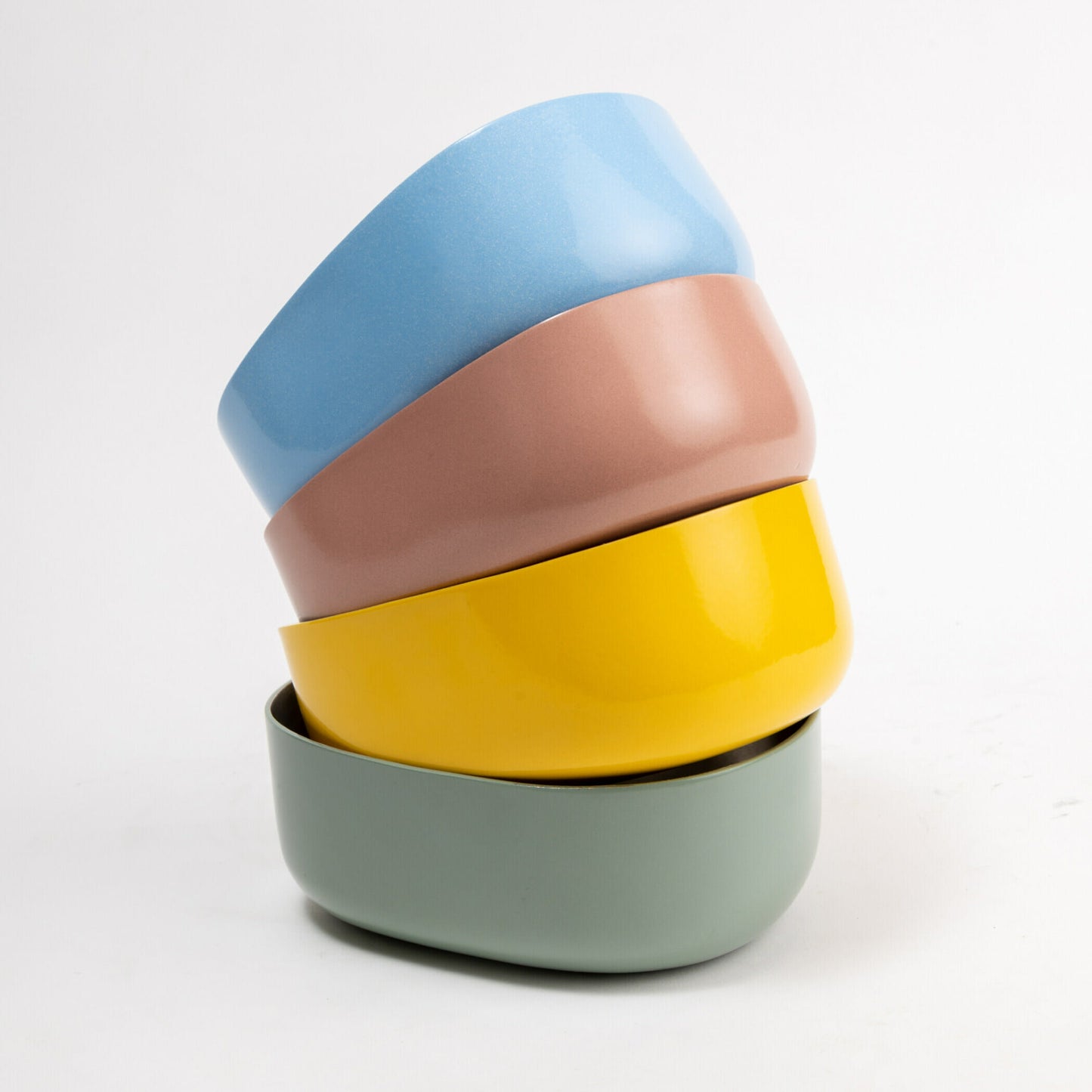 OVOID Steel Serveware Bowl - Sage