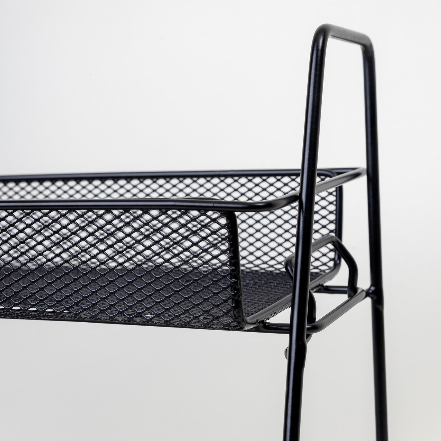 TIDY UP 2 TIER METAL MESH RACK