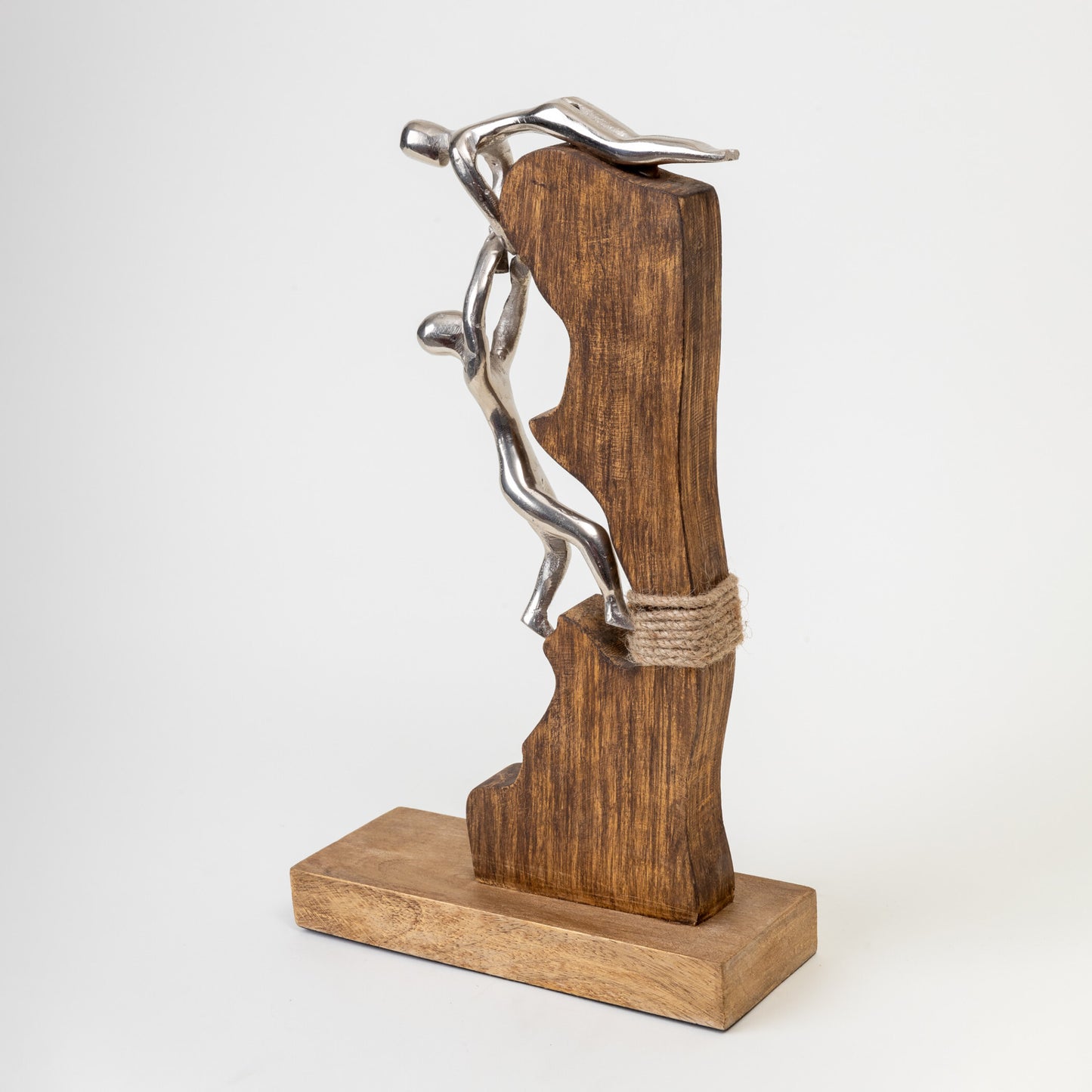 TEAM WORK 2 WOOD METAL DECOR OBJECT