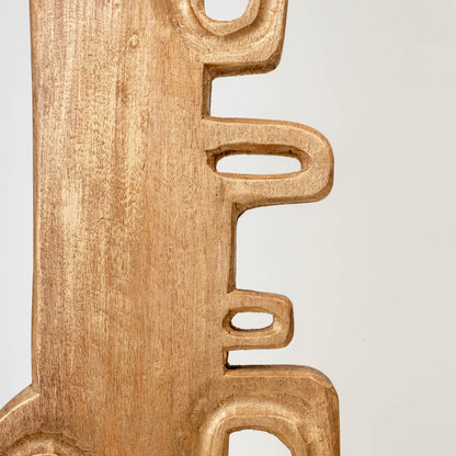 INCA 1 WOODEN GOLD TALL SCULPTURE