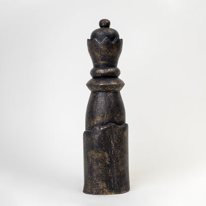 BISHOP WOODEN BLACK DECOR OBJECT