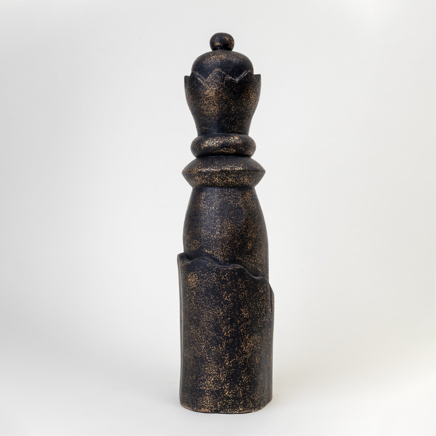 BISHOP WOODEN BLACK DECOR OBJECT