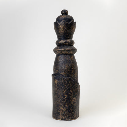 BISHOP WOODEN BLACK DECOR OBJECT