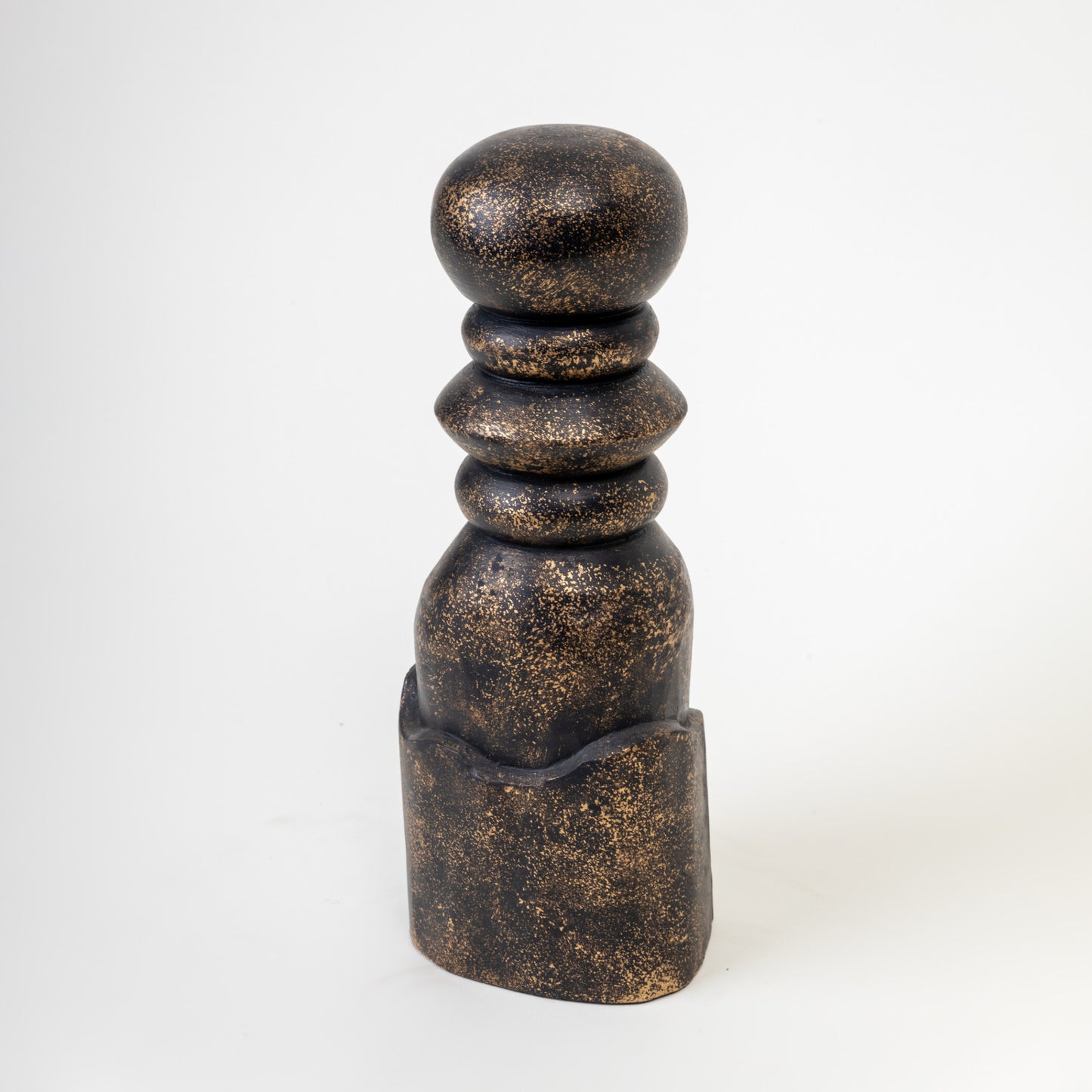 PAWN WOODEN BLACK DECOR OBJECT