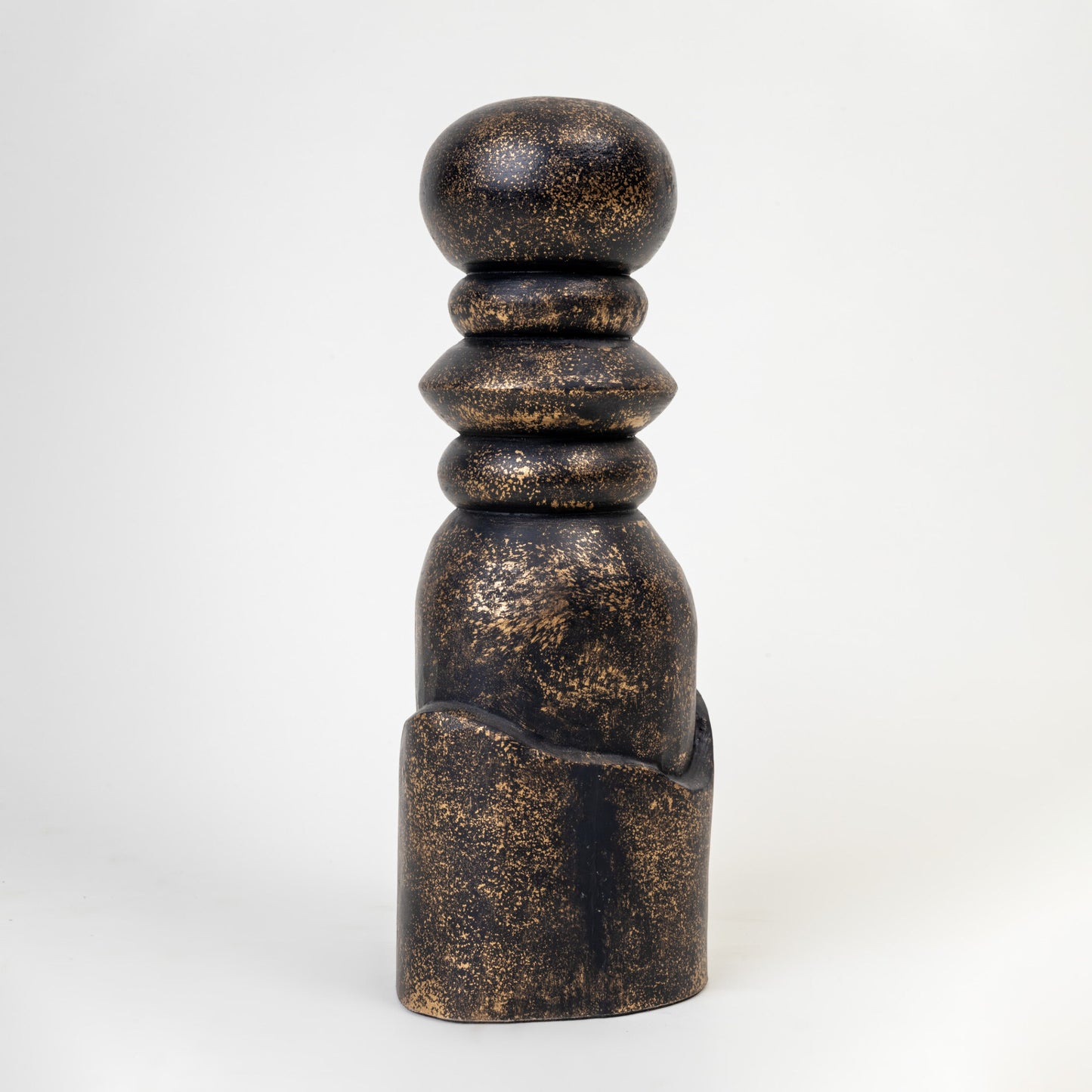 PAWN WOODEN BLACK DECOR OBJECT