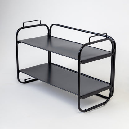 CLEAN UP 2 TIER BLACK METAL RACK