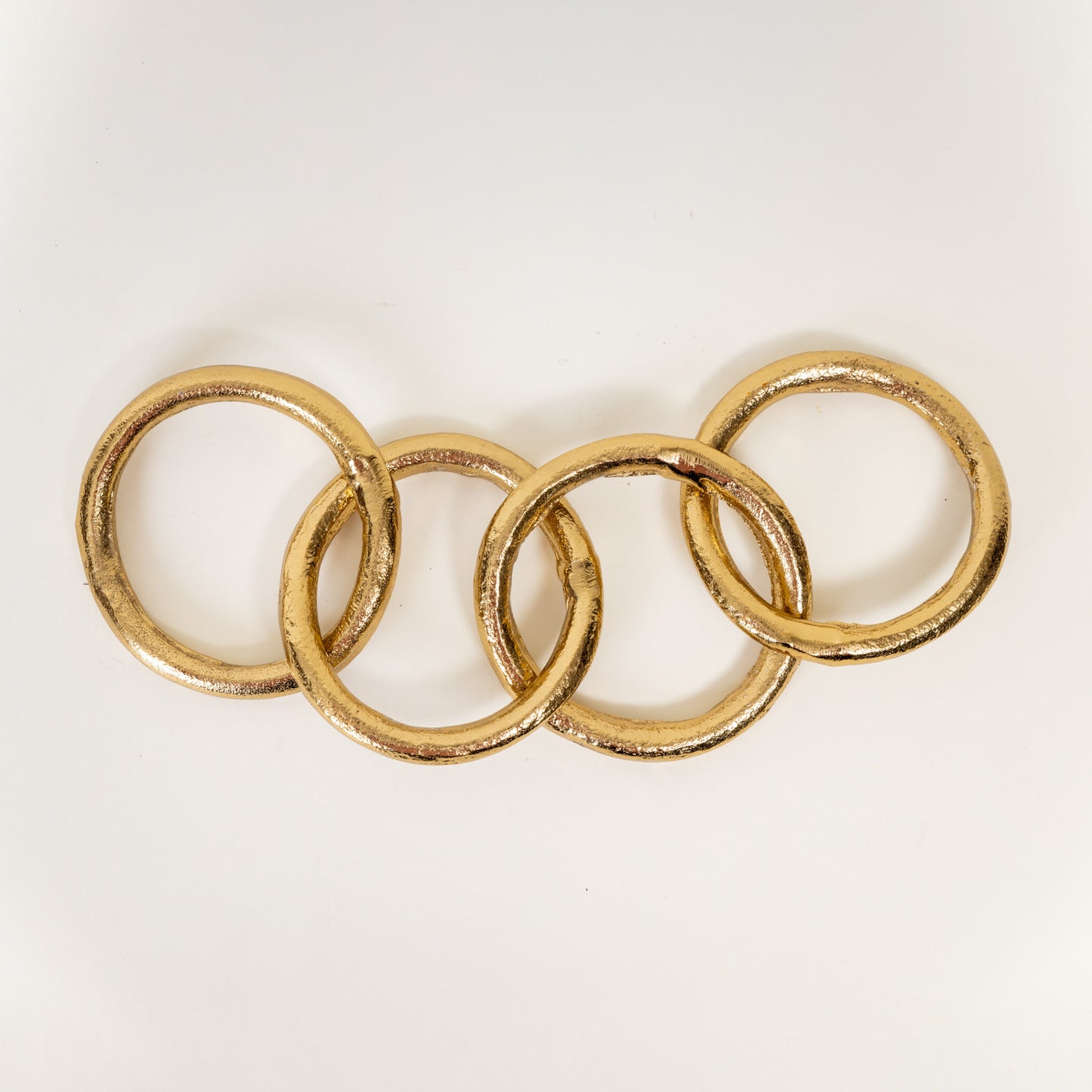 Bangle Links Gold Metal Decor Object