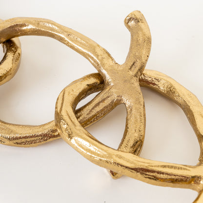 Half Infinity Gold Metal Decor Object