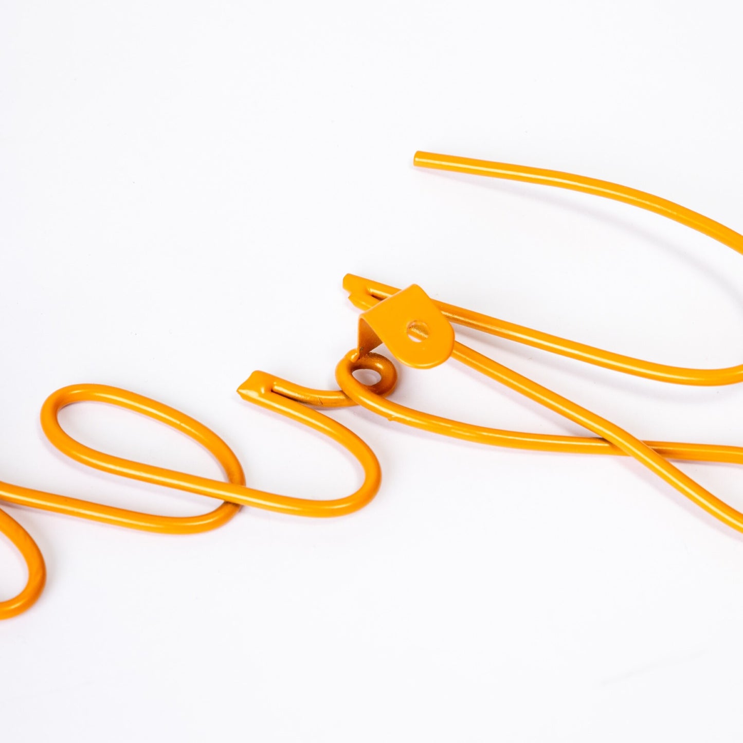 I AM "GREAT" ORANGE METAL WALL QUOTE