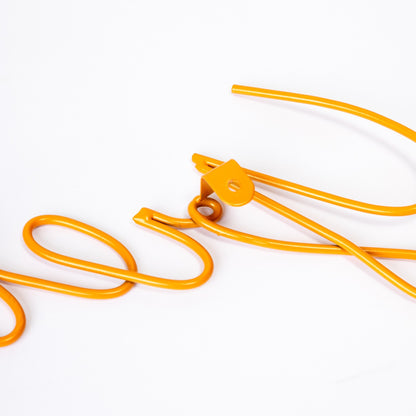 I AM "GREAT" ORANGE METAL WALL QUOTE