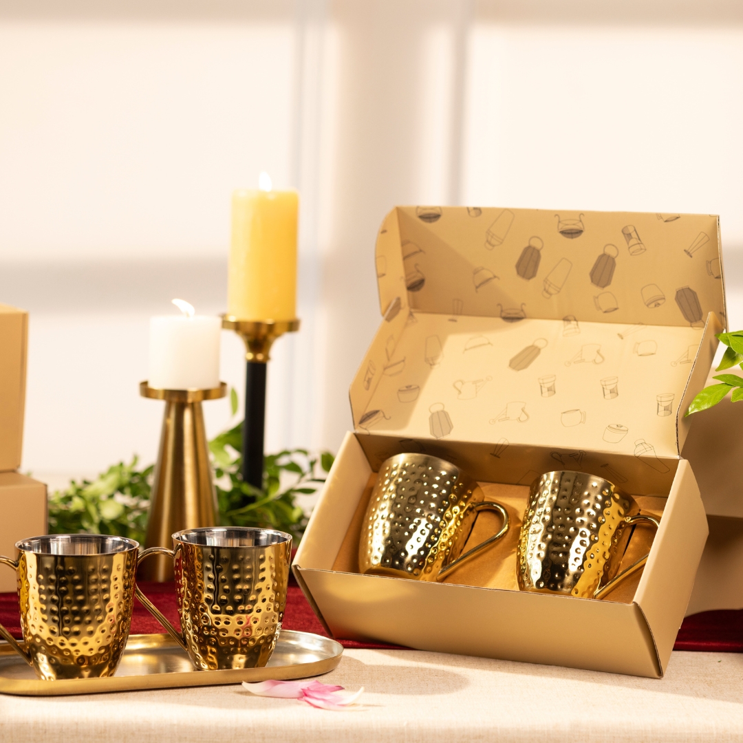 DOUBLE WALL KHACHCHAR MUGS SET OF 2