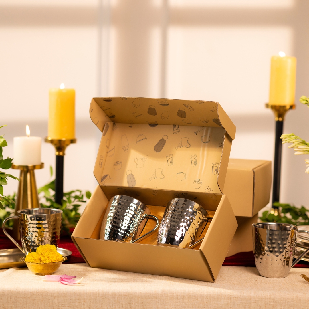 DOUBLE WALL KHACHCHAR MUGS SET OF 2 - Image 6