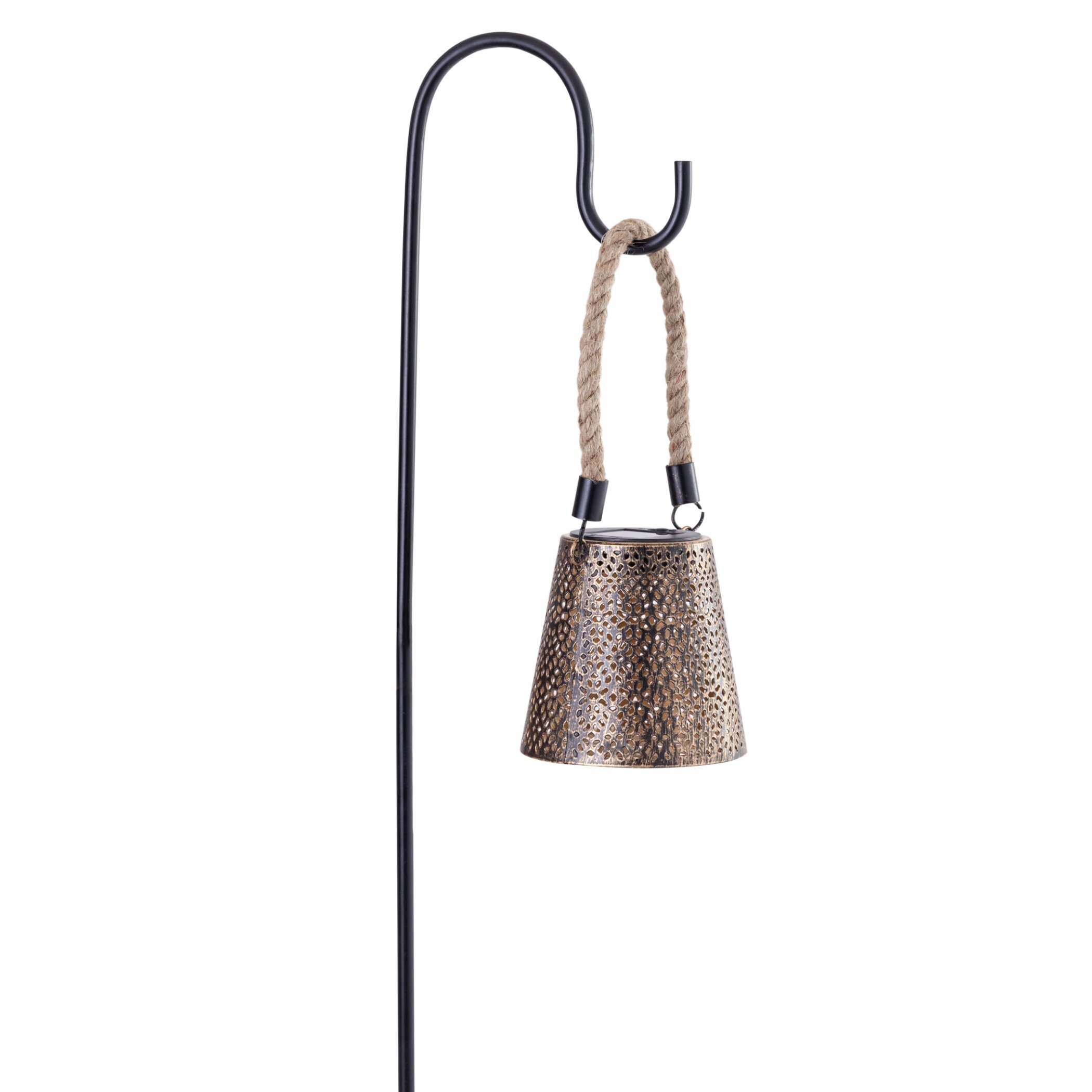 SOLAR NOURA BLACK COPPER METAL MINI LANTERN - Image 6