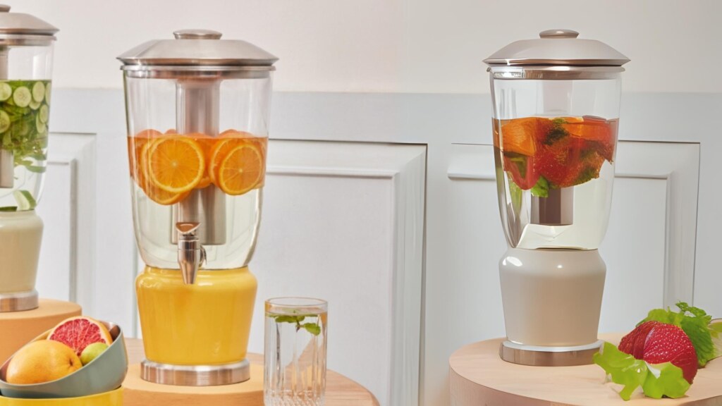 beverage dispenser helps storing detox water