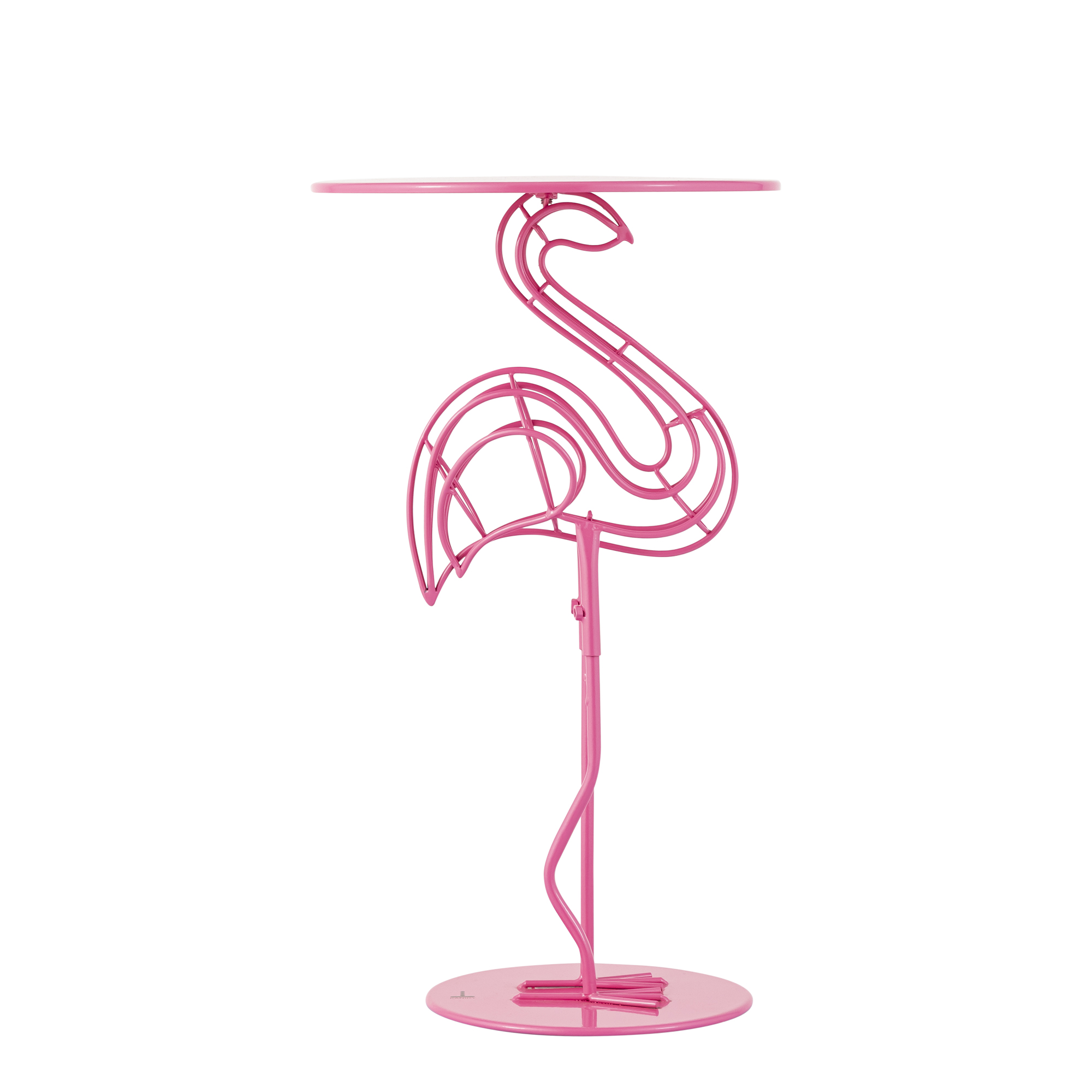 Flamingo Metal Pink Accent Table - Image 3