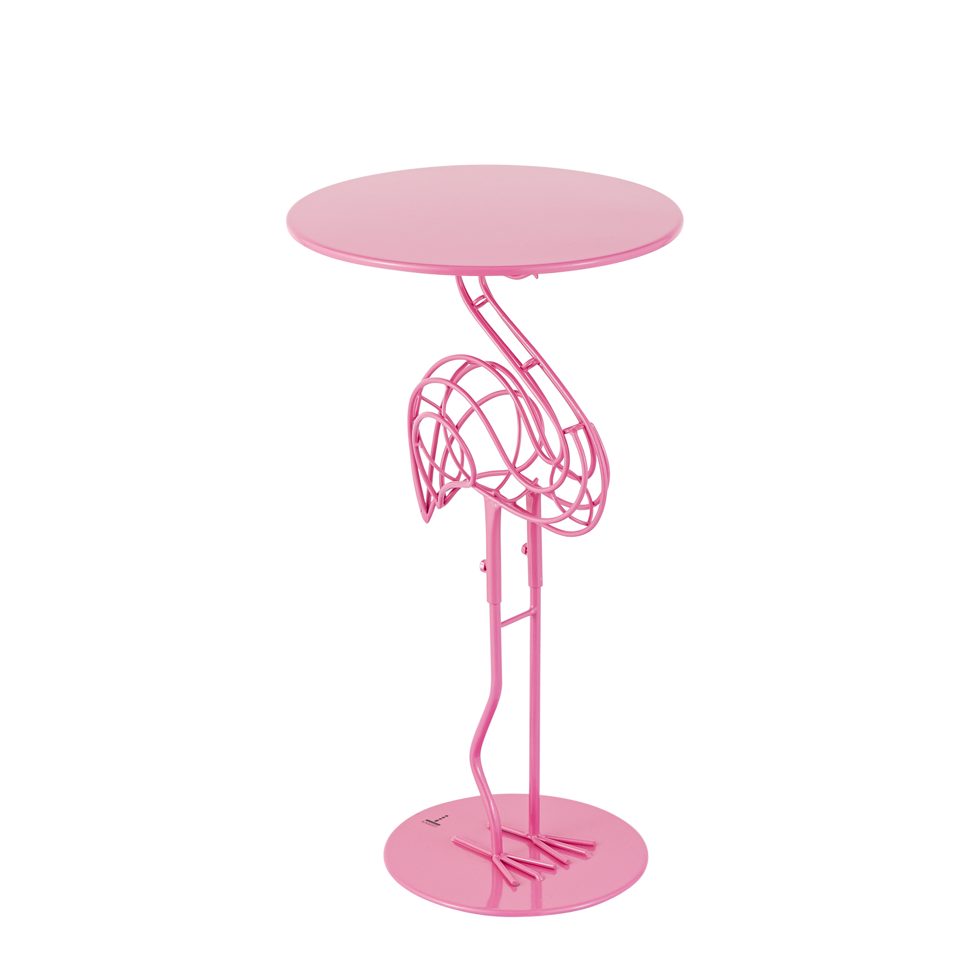 Flamingo Metal Pink Accent Table - Image 4