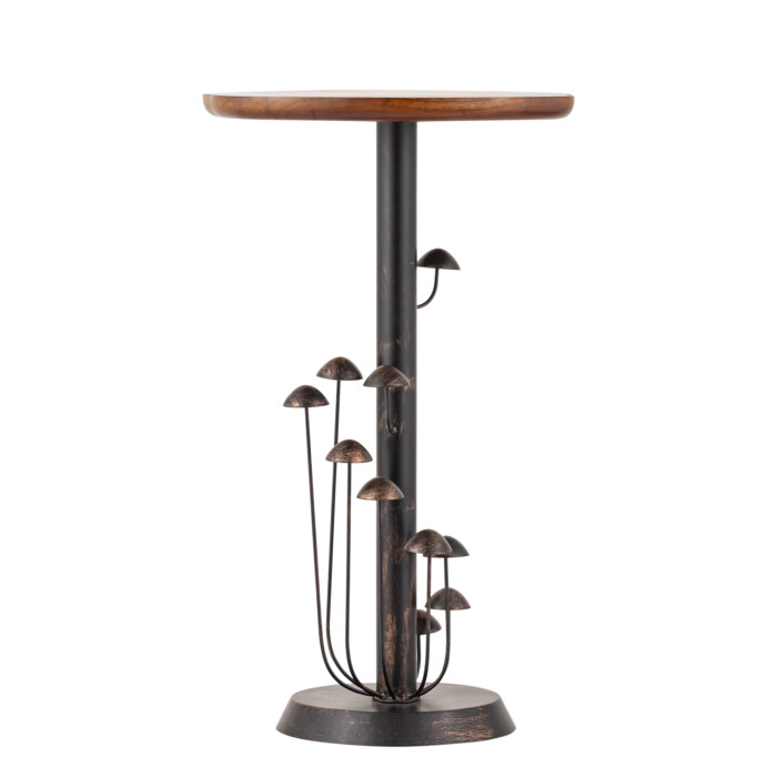 Shroom Metal Antique Accent Table - Image 3