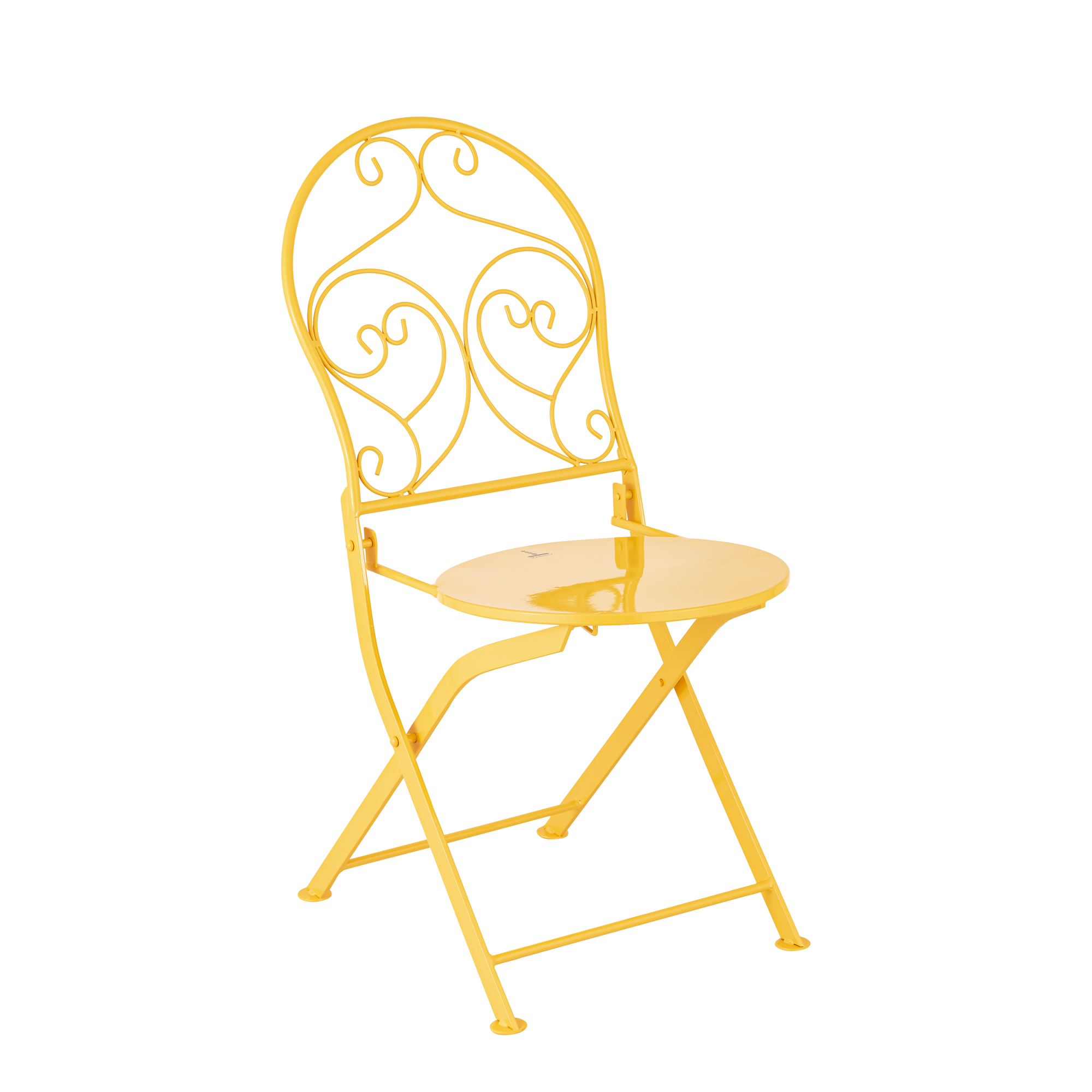 French Cafe Bistro Metal Table & 2 Chair's Set - Image 26