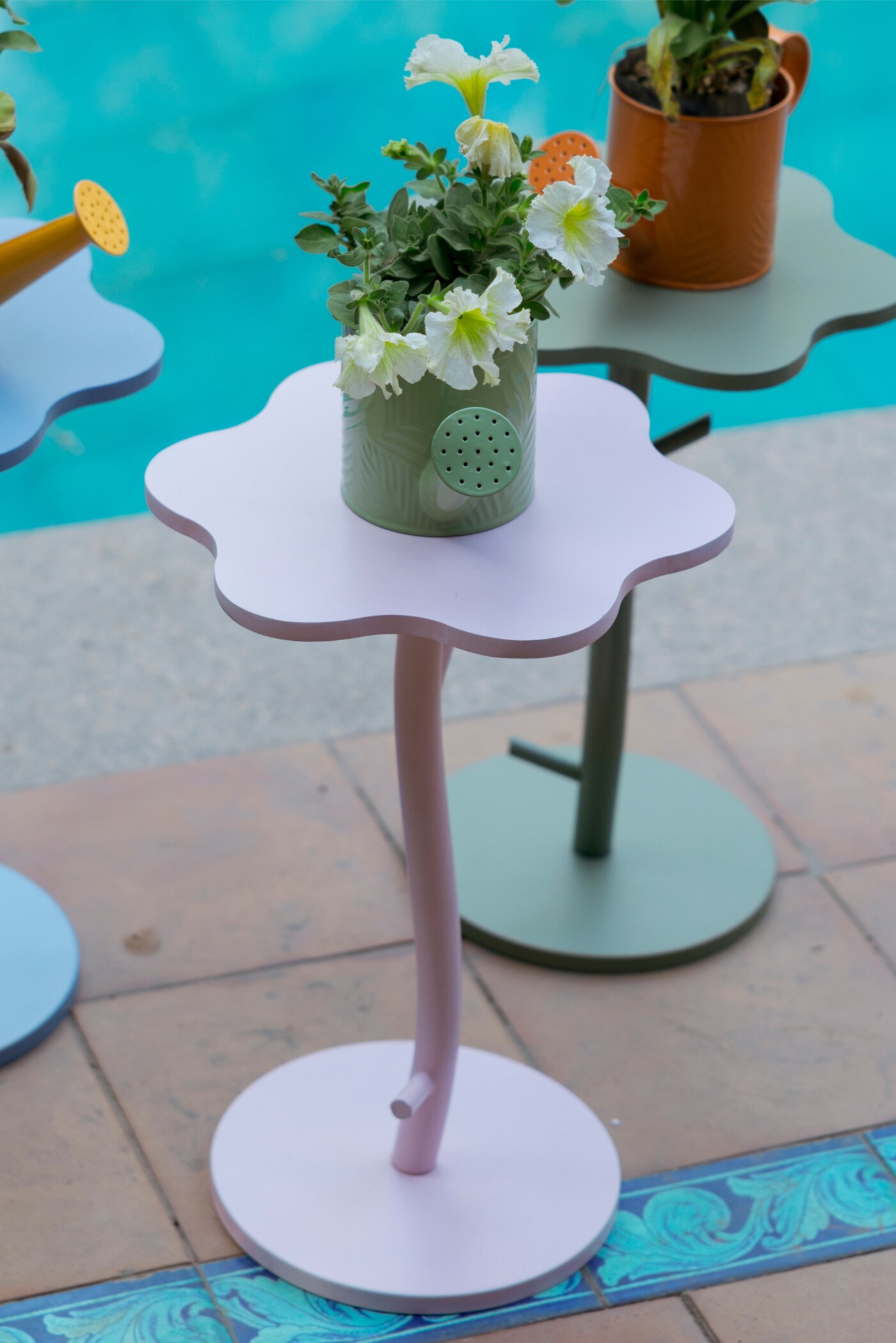 Flora Micro Metal Accent Table - Image 5