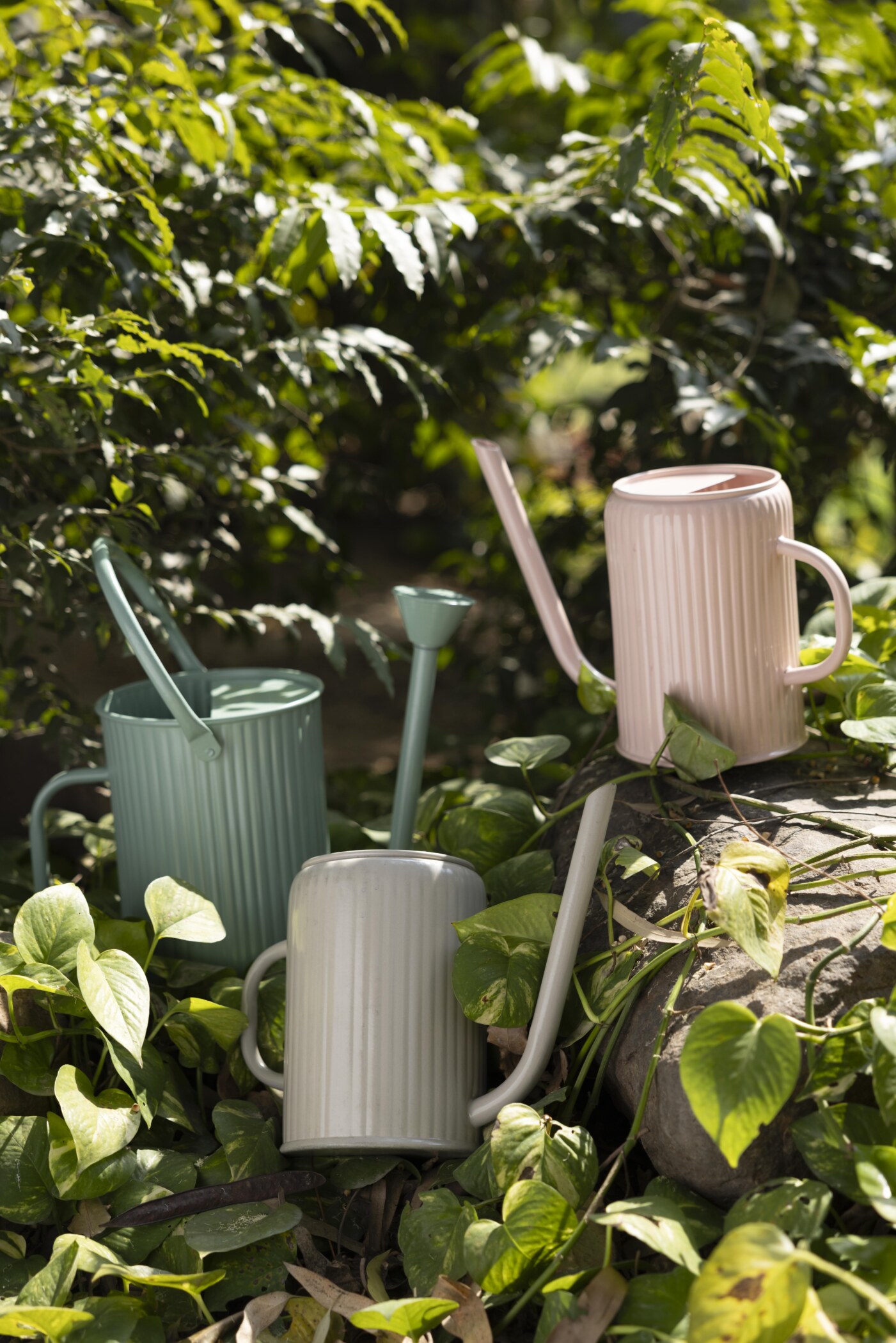 Flutted Metal Black Watering Can - Image 9