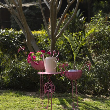 Flamingo Metal Plant Stand Set of 2