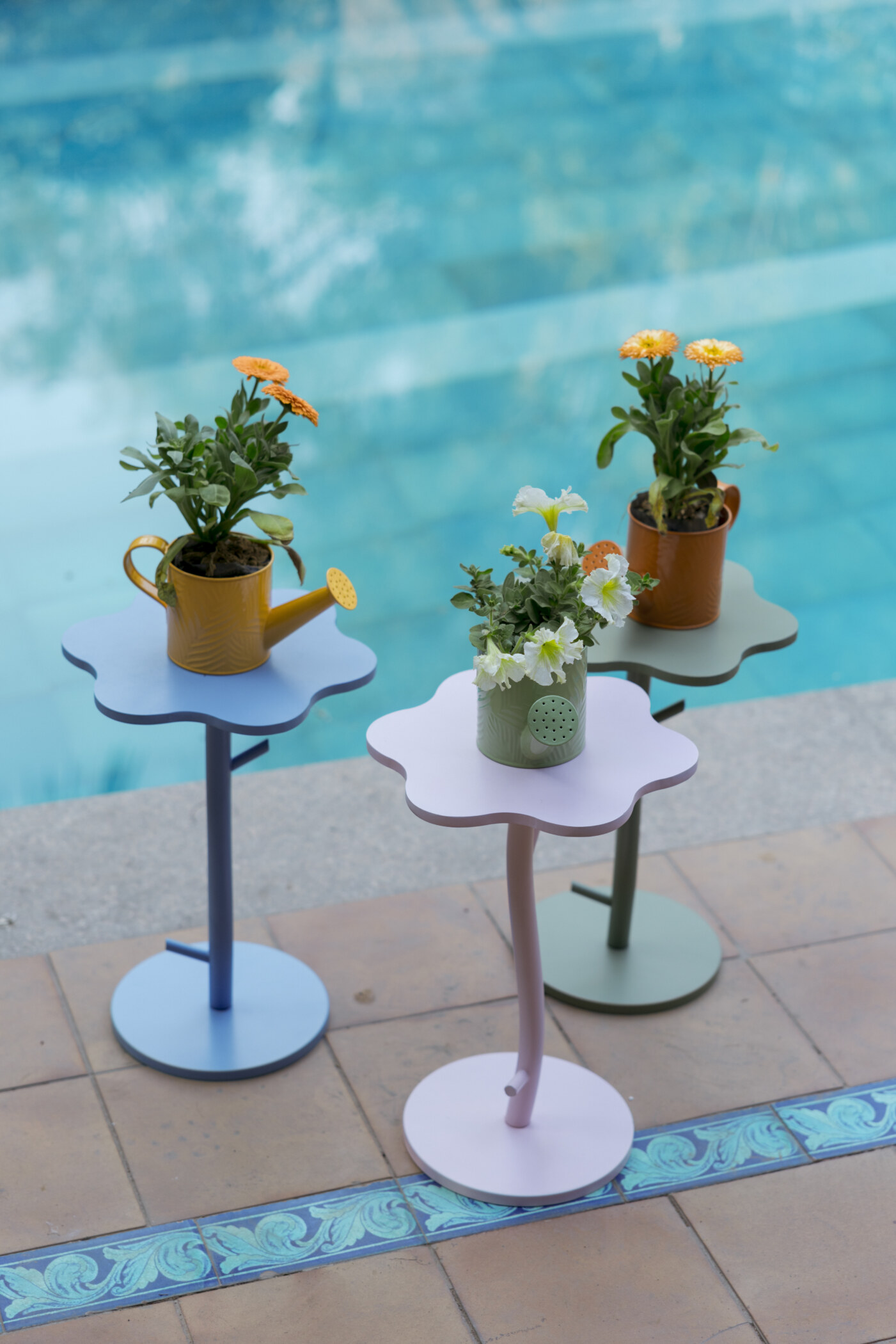 Flora Micro Metal Accent Table - Image 11
