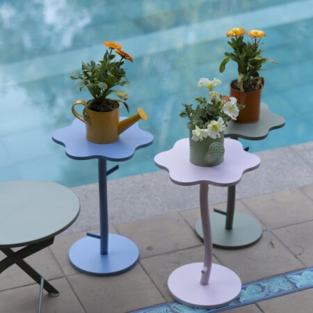 Flora Micro Metal Accent Table