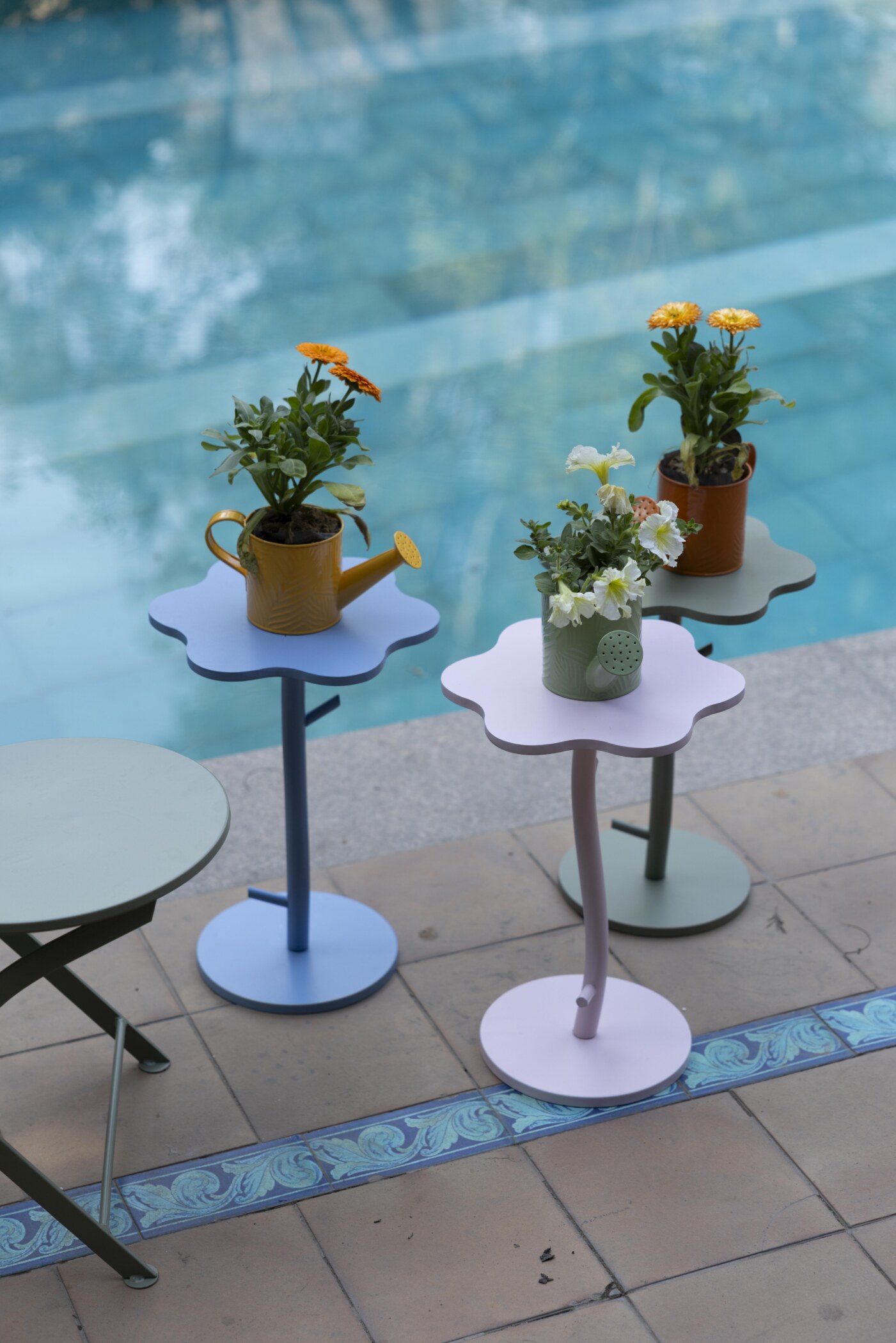 Flora Micro Metal Accent Table